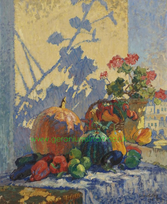 Константин Иванович Горбатов Mr Konstantin Ivanovich Gorbatov (1876-1945) 'Still Life. Capri' (1930), Oil painting on canvas, 110 cm by 90 cm.